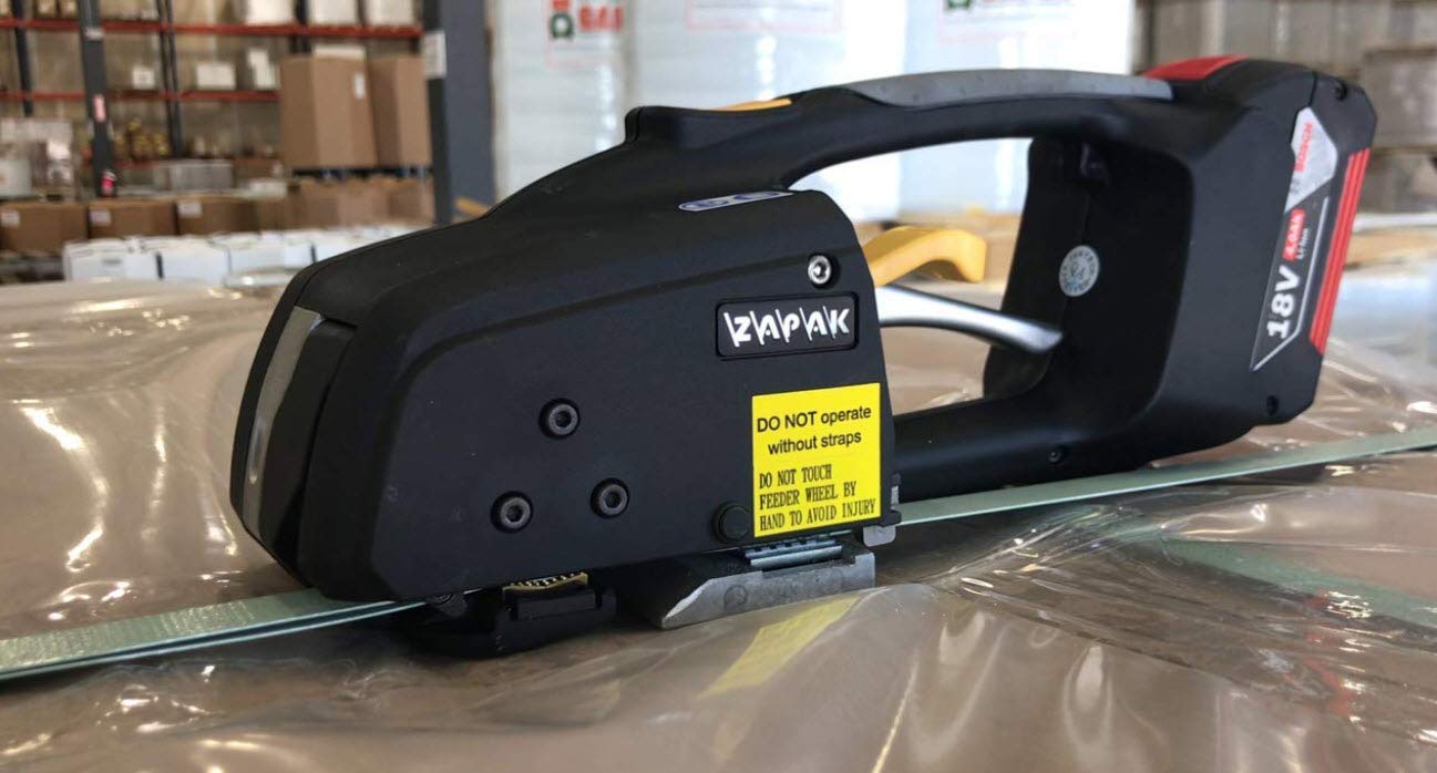 Battery Powered Automatic 5/8" PET & PP Combination Strapping Tool