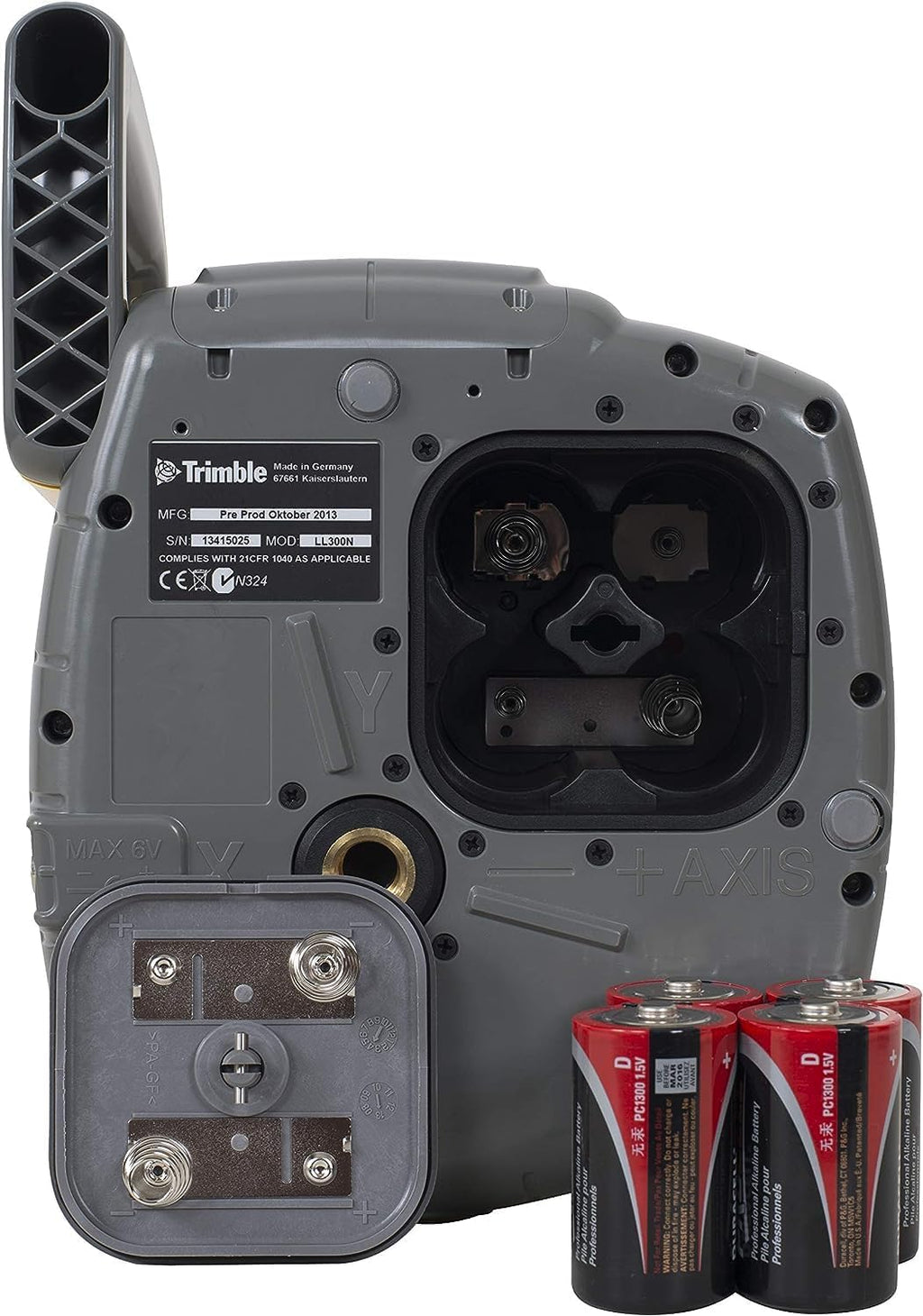 Spectra Precision LL300N-2 Laser Level, Self Leveling Kit with HL450 Receiver, Clamp, 15' Grade Rod / Inches and Tripod , Yellow